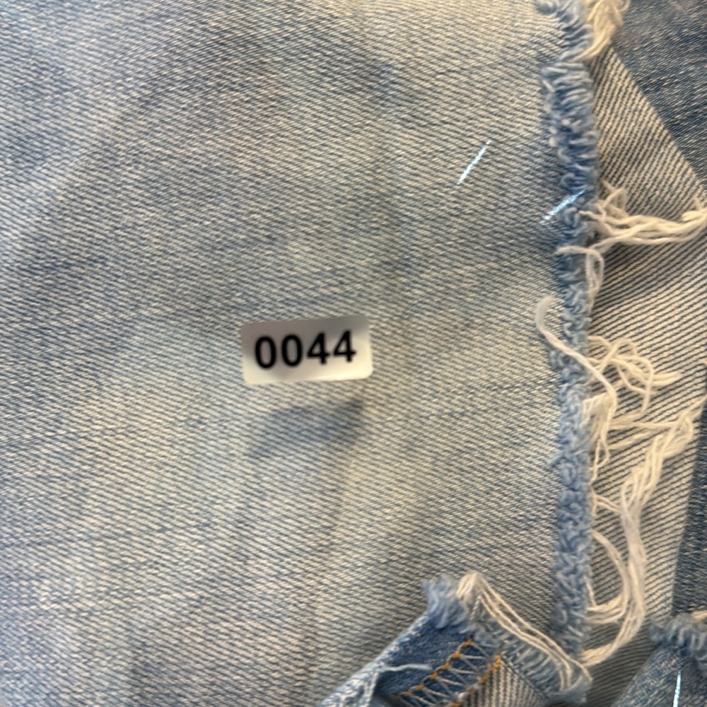 7 For All Mankind Blue Jean Mid Roll Shorts Frayed Hem SKU 0044 - Picture 12 of 12